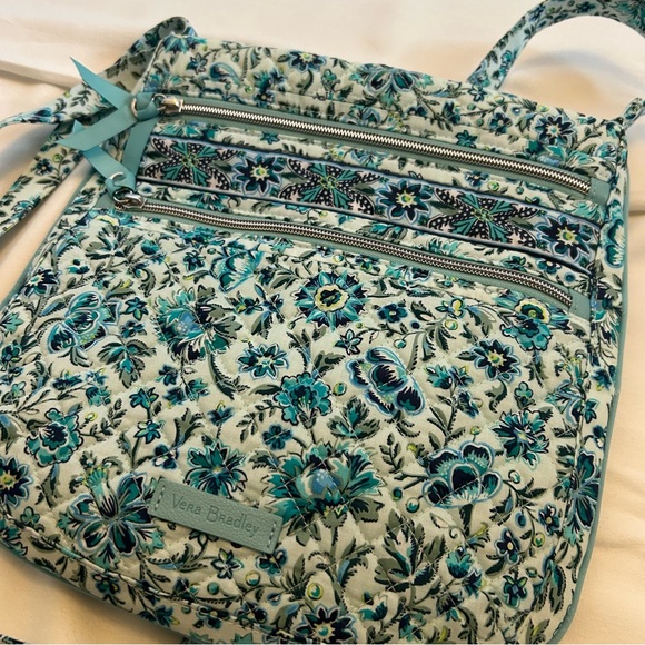 Vera Bradley Triple Zip Hipster Crossbody Bag & Iconic RFID Riley Compact Wallet - Picture 4 of 9